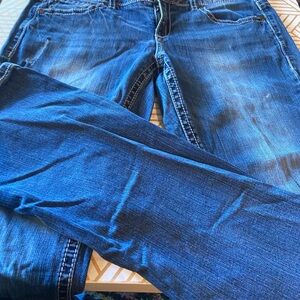 Maurices women’s Deep Blue Straight Jeans